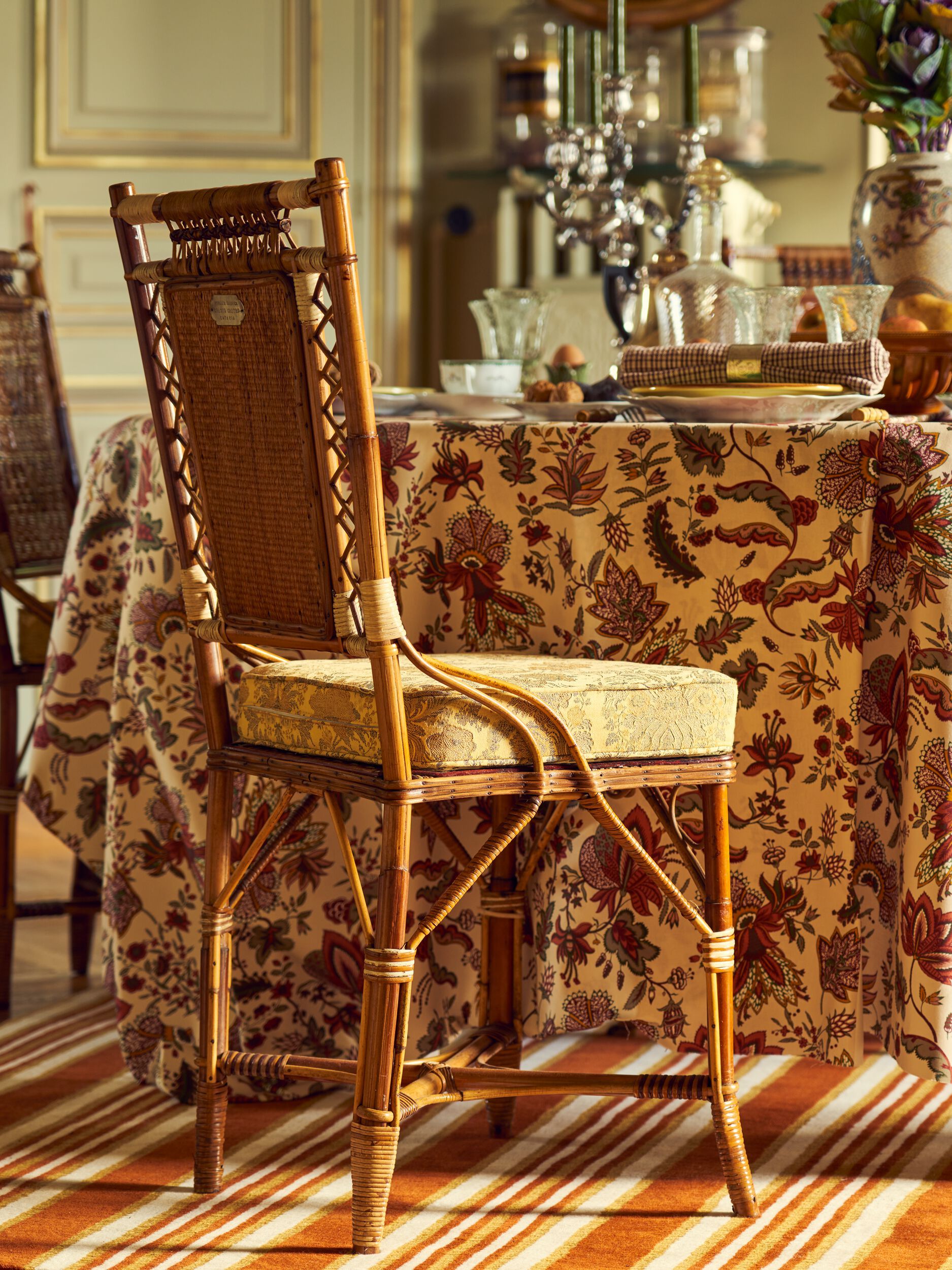 Хлопчатобумажная Жаккардовая ткань с цветочным рисунком LELIEVRE Quenin-Belle Époque ARCH-00035609 - Вид №9