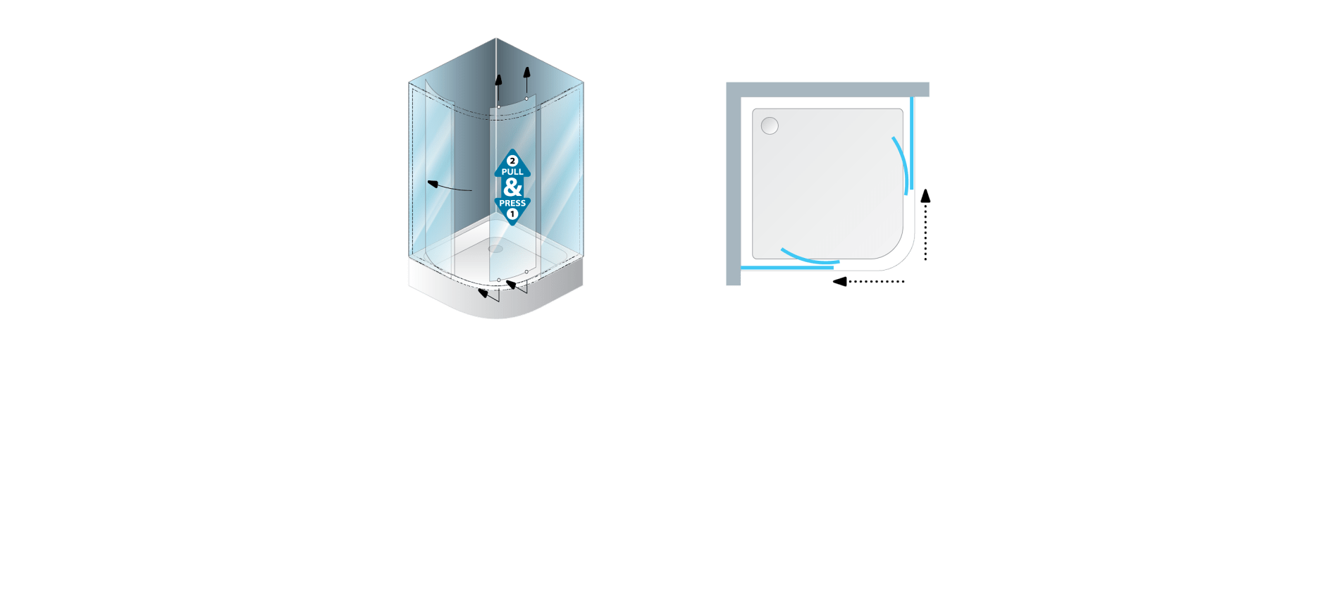 Душевой уголк  Kolpa-San Pulsar 00702  Словения  - Вид №1