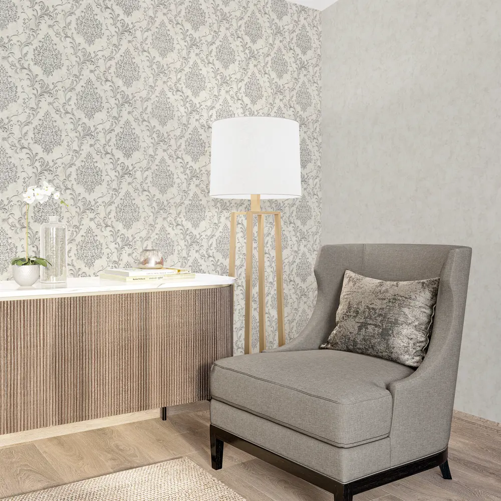 Обои флизелиновые Palitra Home Diamond серые 1.06 м HC71782-14 STLM-2203822 - Вид №3