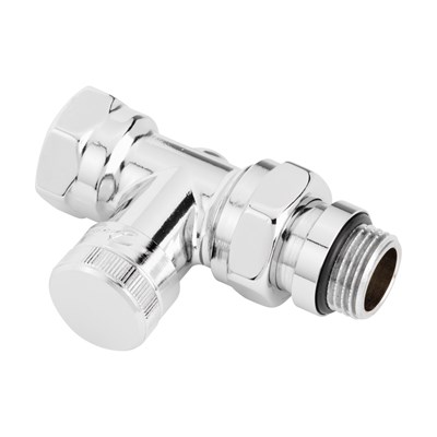 Danfoss Клапан RLV для бокового присоединения к радиатору RLV-CX Клапан запорный Ду 15, прям. хром 003L0274 
