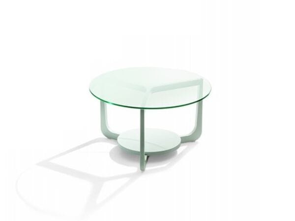 Низкий круглый журнальный столик со стеклянной столешницей Pacini & Cappellini остров ARCH-00038478