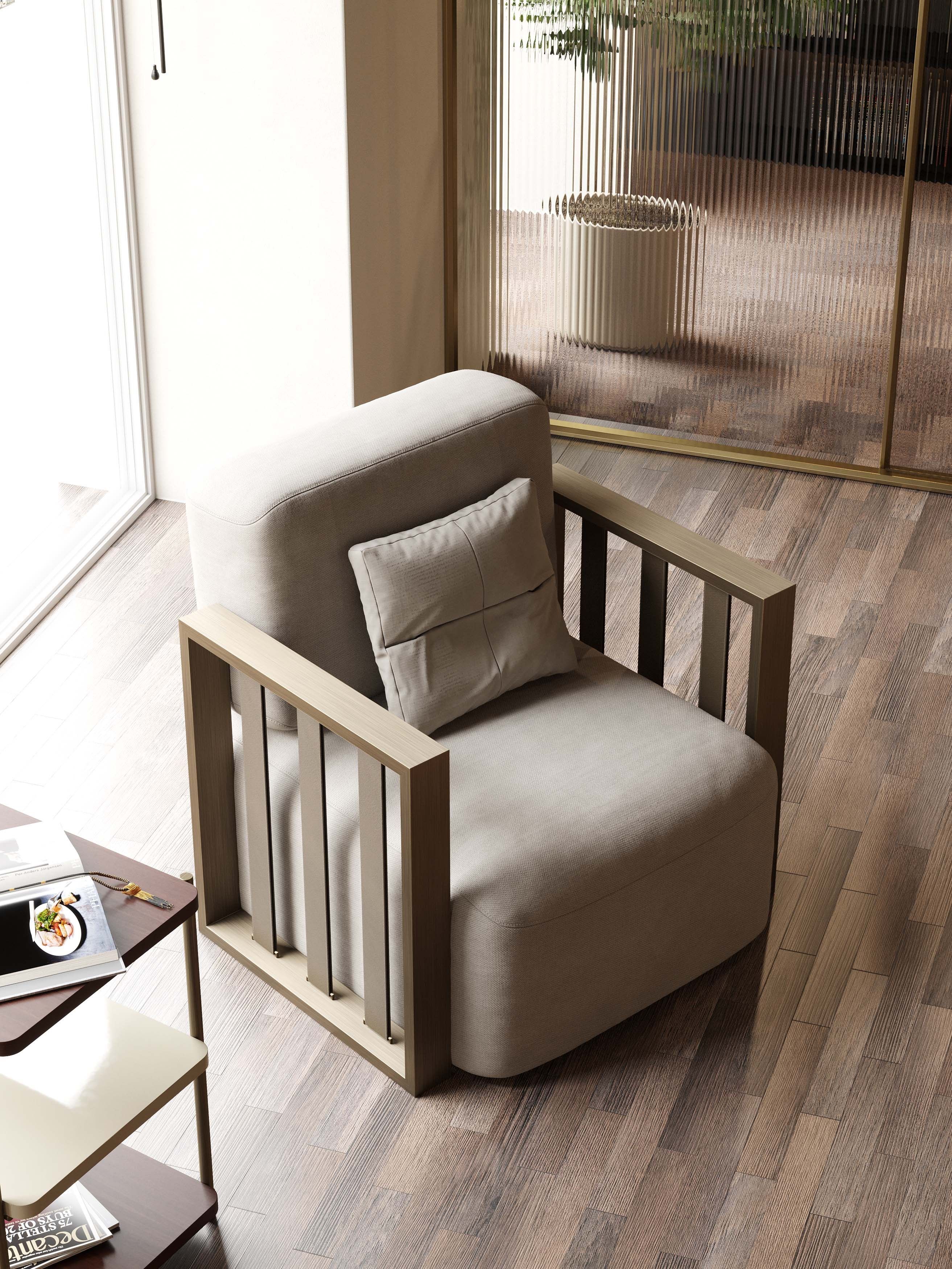 Тканевое кресло с подлокотниками Stylish Club His &amp ARCH-00119690 - Вид №12