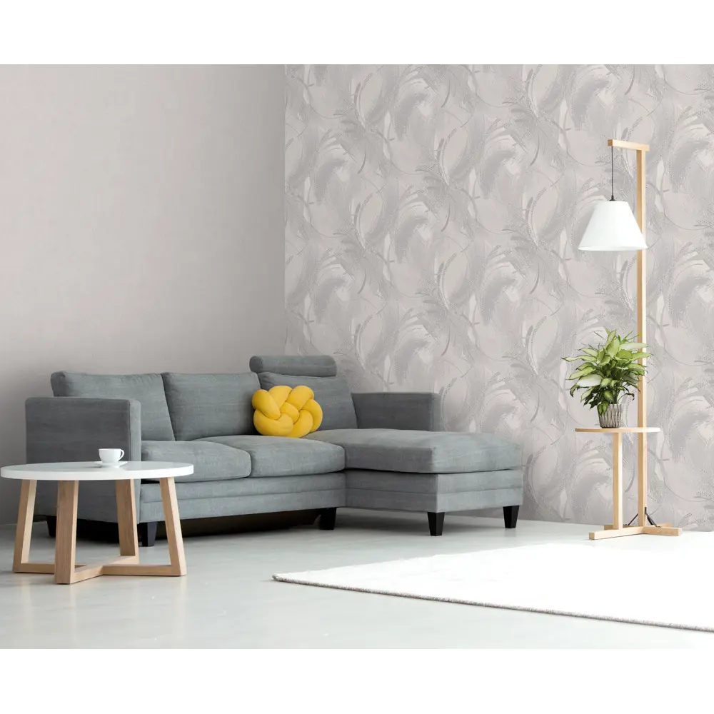 Обои флизелиновые Ateliero Extra серые 1.06 м At585181 STLM-2020411 - Вид №4