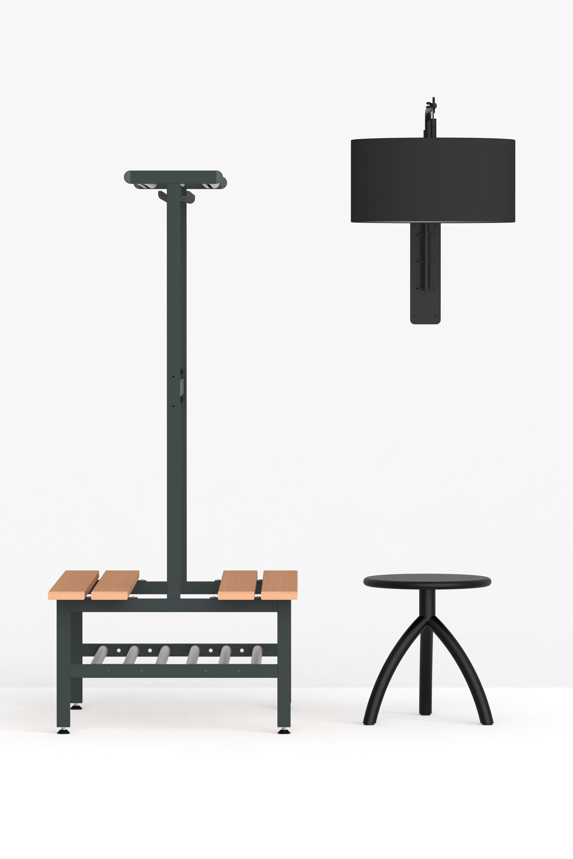 Стальная и деревянная скамейка для спортивных сооружений FUNCTIONALS Tertio ARCH-00028620 - Вид №4