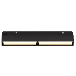 Трековый светильник линейный Voltega Parete Twist светодиодный 12 Вт магнитный цвет черный нейтральный белый свет