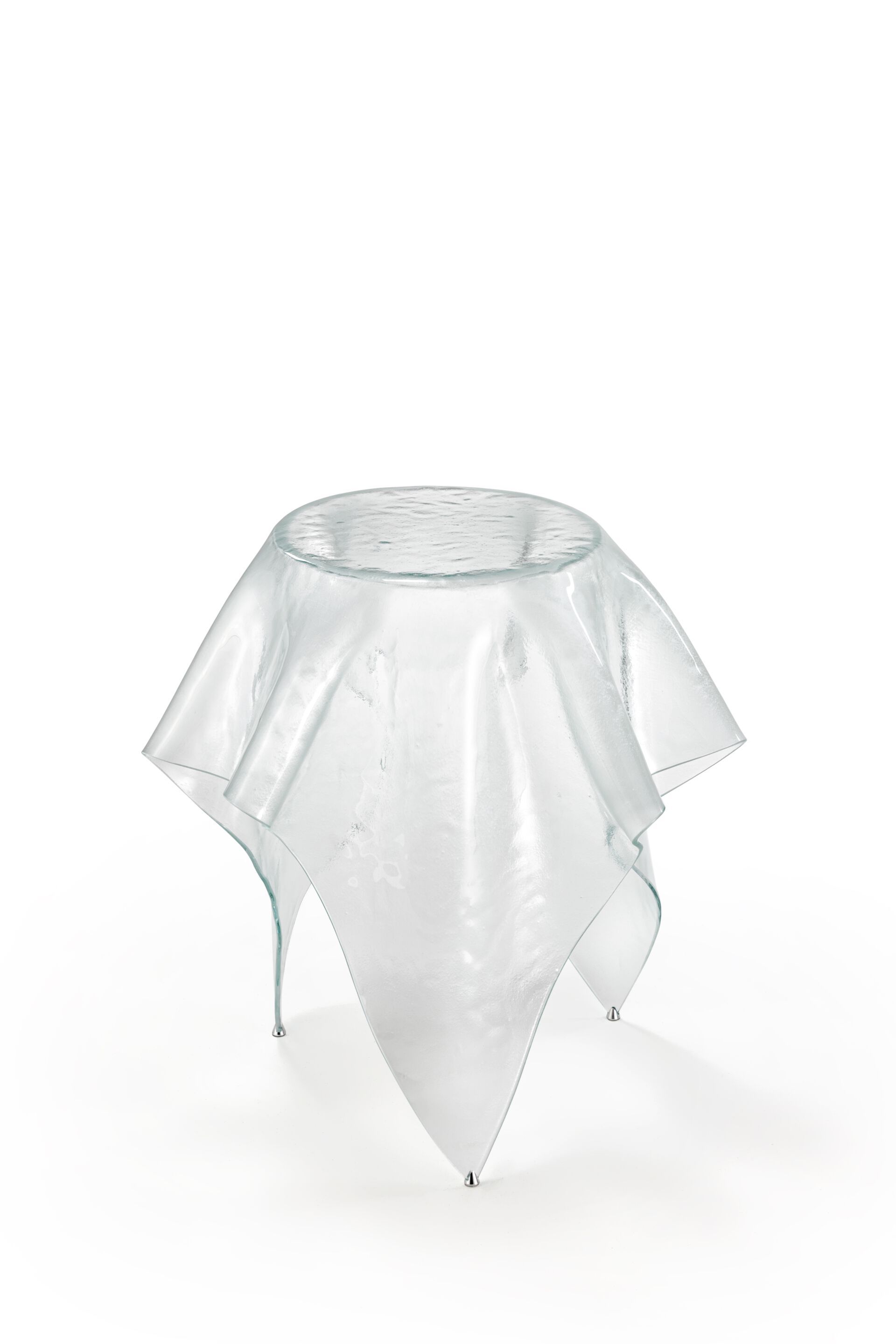 Круглый журнальный столик из изогнутого стекла REFLEX платок ARCH-00035349 - Вид №11