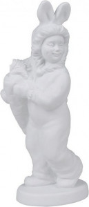 10618575 Императорский фарфоровый завод Скульптура "Моя зайка" белый (бискв.) Фарфор твердый