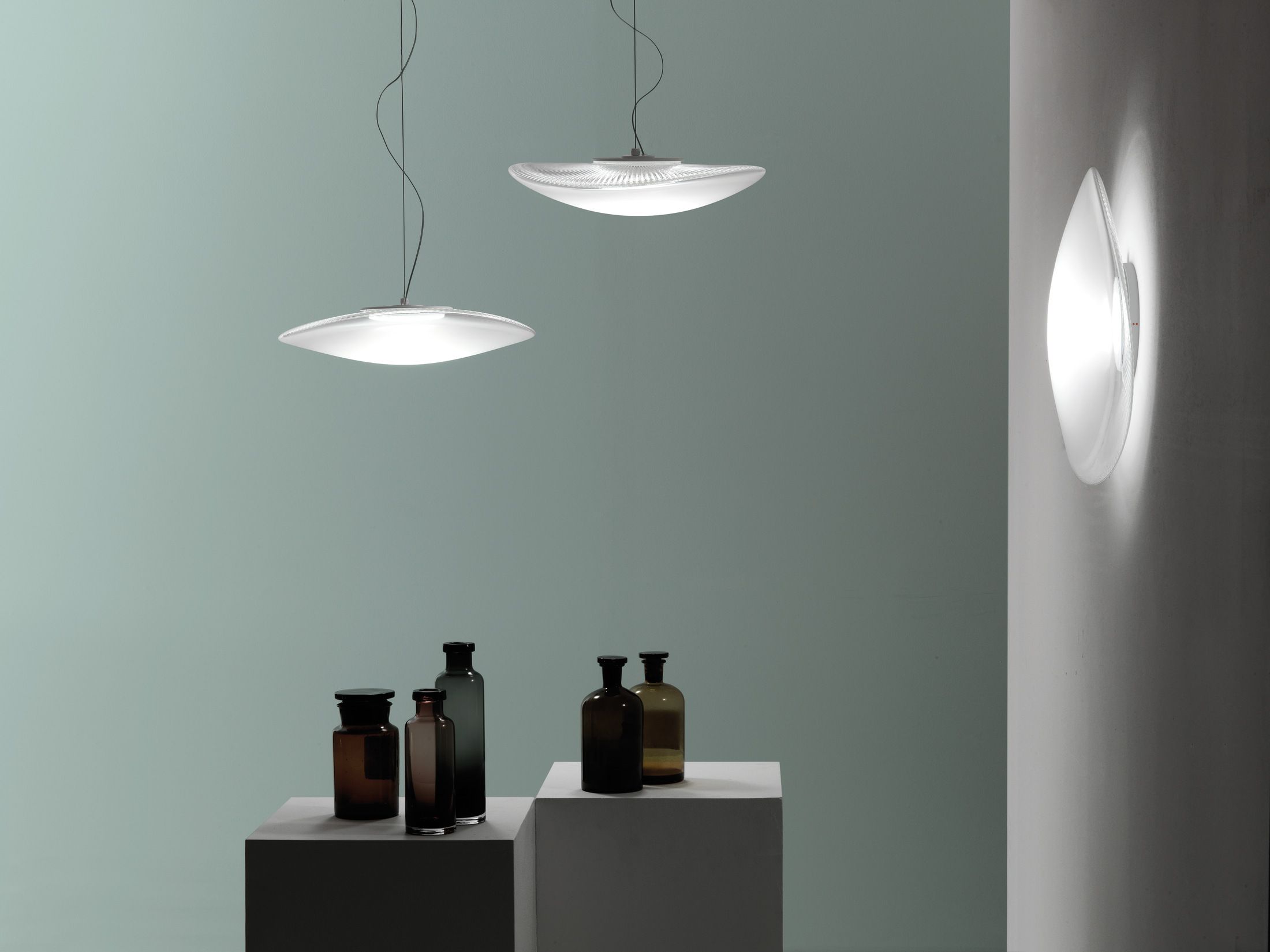 Светодиодный настенный светильник из дутого стекла Fabbian ARCH-00019029 - Вид №1