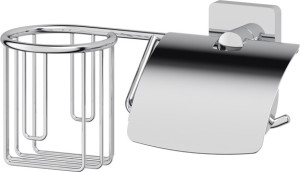 AVA 068 Держатель освежителя воздуха и туалетной бумаги с крышкой ELLUX Avantgarde