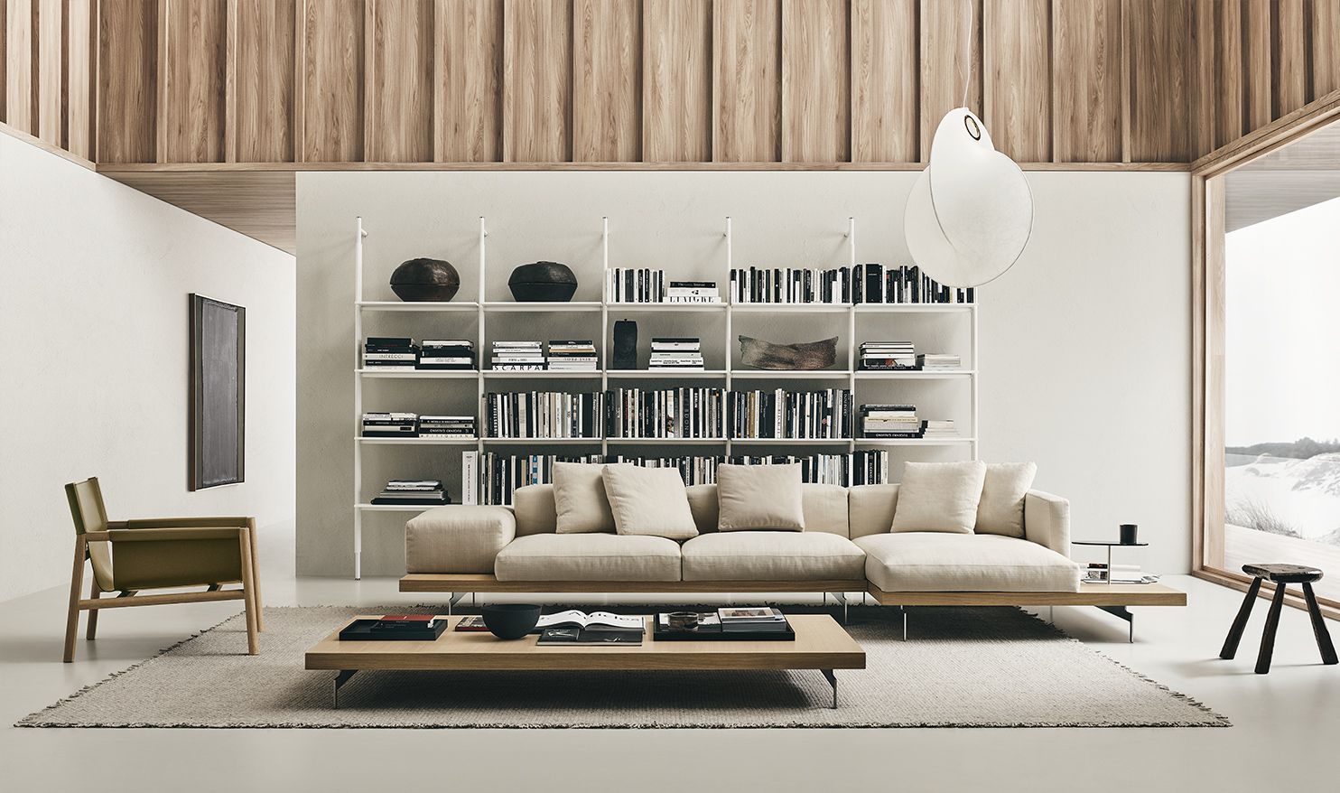 3-местный тканевый диван с полуостровом B&B Italia док ARCH-00061121 - Вид №2