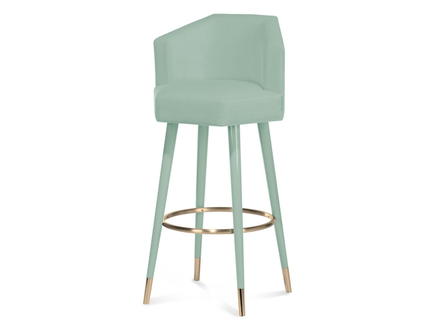 Бархатный барный стул с подставкой для ног ROYAL STRANGER BEELICIOUS ARCH-00049081