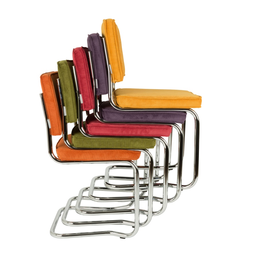 Стул Ridge Kink Rib желтый Zuiver 1100064 - Вид №9