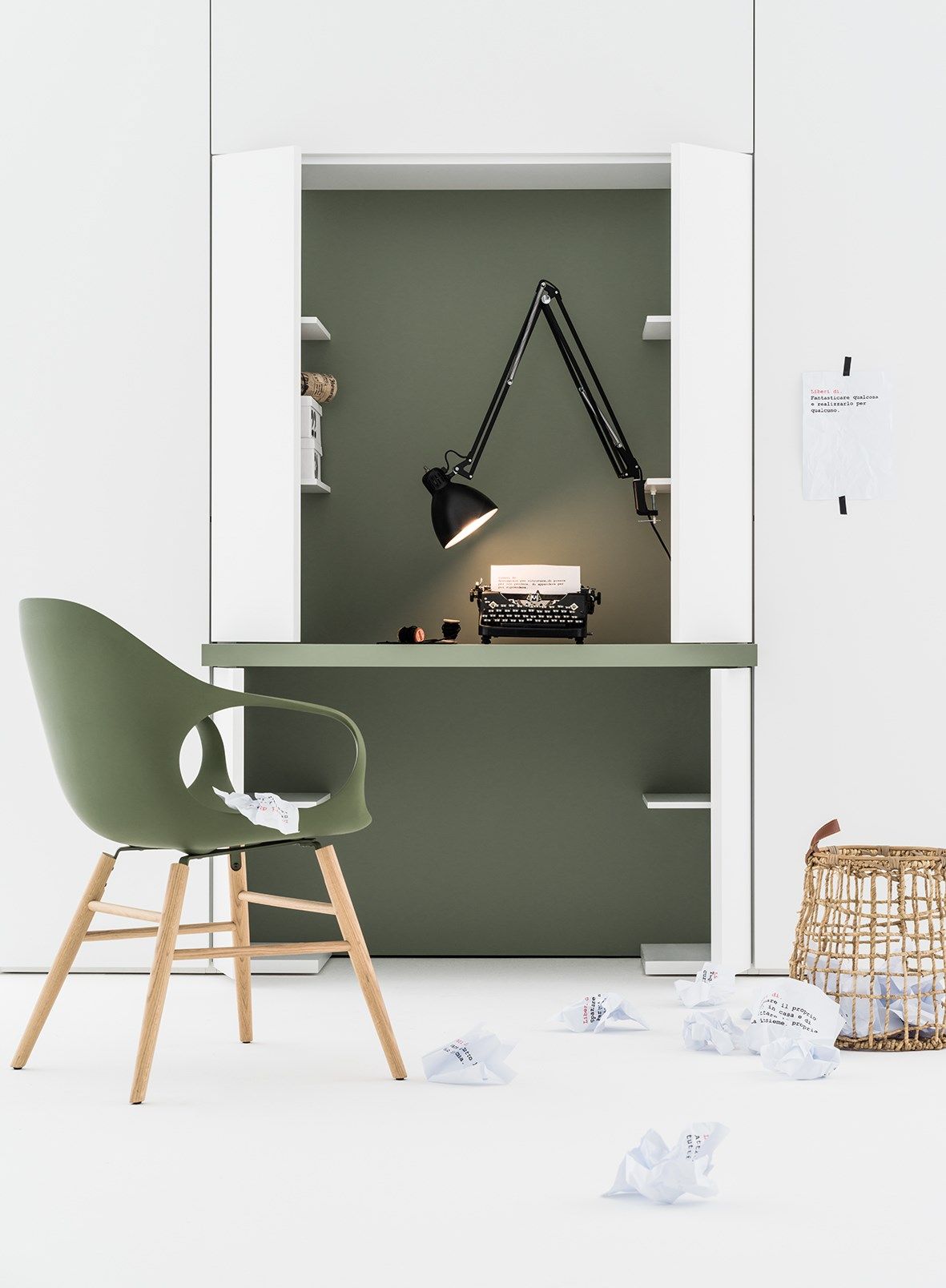 Шкаф с письменным столом и витриной Caccaro Roomy ARCH-00089556 - Вид №1