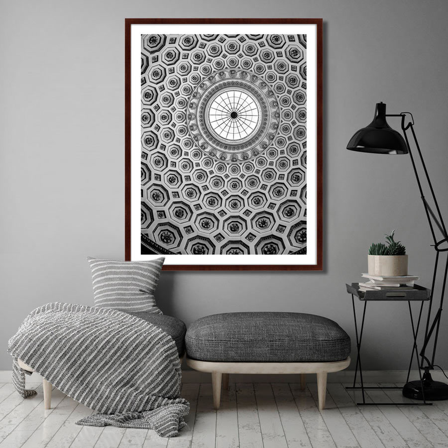 Фотокартина в деревянной раме 130х102 см "Кедлстон холл, Дерби, Великобритания" КАРТИНЫ В КВАРТИРУ  264765 Белый;черный;разноцветный  - Вид №2