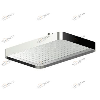 Z94145 Душевая система 360x230 мм из нержавеющей стали, сочетающаяся с держателем для душа. Минимальный необходимый расход: 12 л. / мин. Zucchetti Nude 