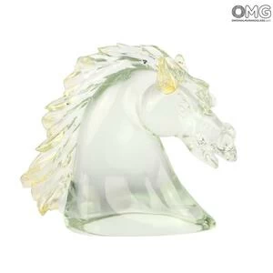 2695 ORIGINALMURANOGLASS Скульптура Голова Коня - Original Murano Glass OMG 30 см