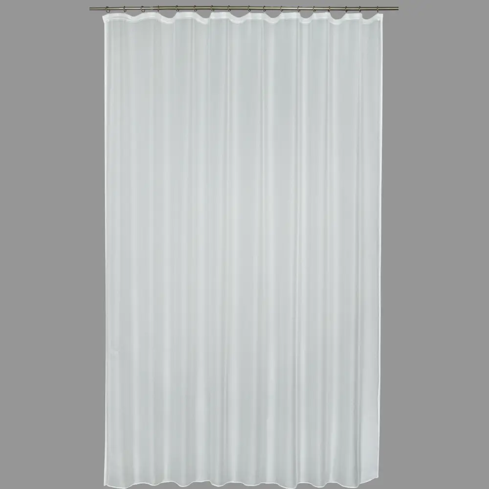 Тюль на ленте «Сетка» 250x280 см полиэстер однотон цвет белый GARDEN STLM-2083302 - Вид №1