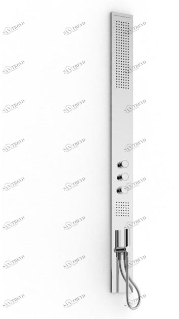 ZAZZERI Термостатическая душевая стойка из нержавеющей стали Obliqua sun-id-1443246