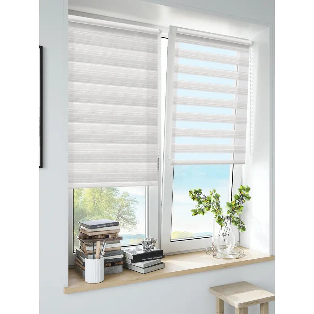 Штора рулонная день-ночь Granada 60x160 см экрю MIAMOZA Коллекция 2024г STLM-2159844 - Вид №3