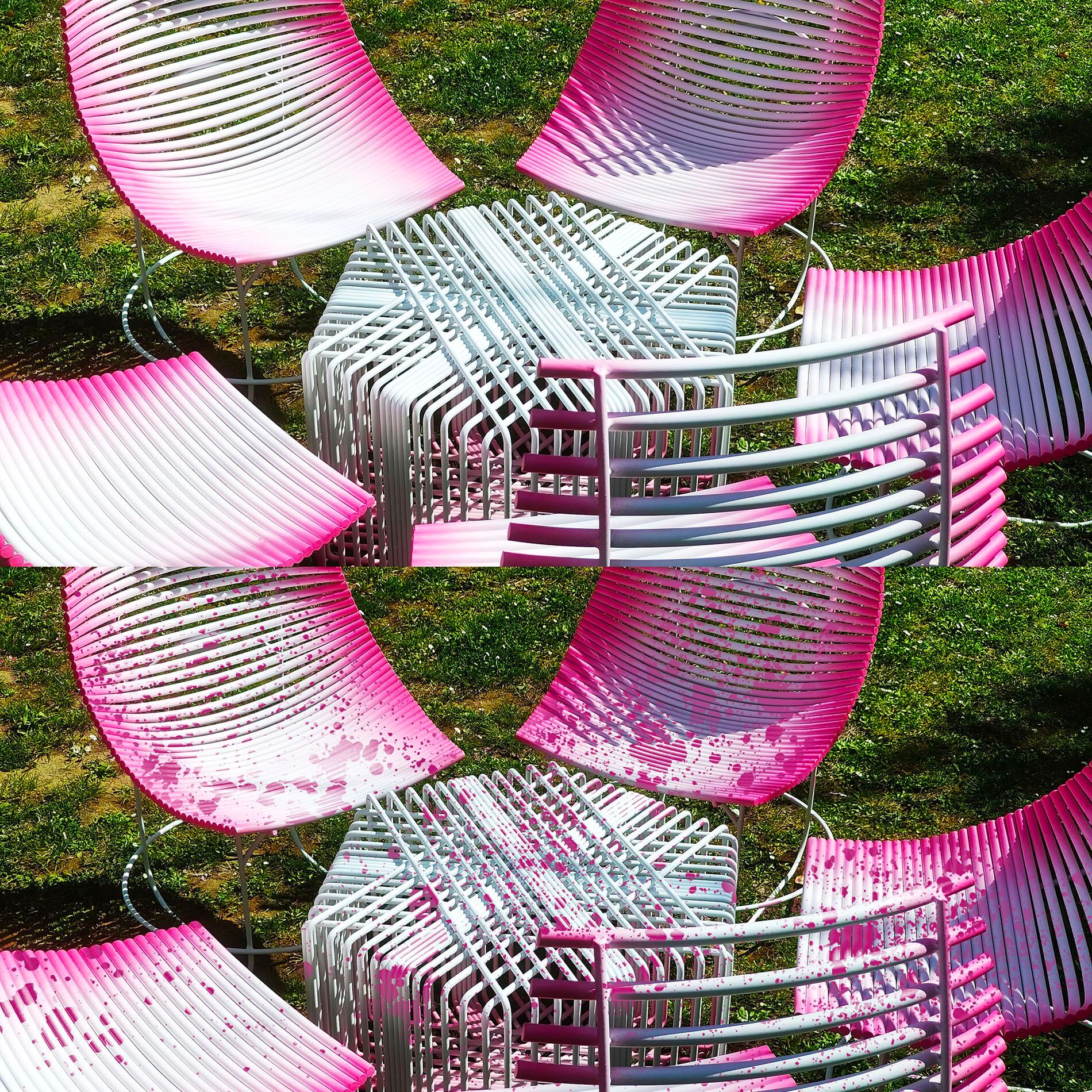 Гостиная сад набор из оцинкованной стали с фотокаталитической обработкой Creazione SUGO PETALI ARCH-00063965 - Вид №6