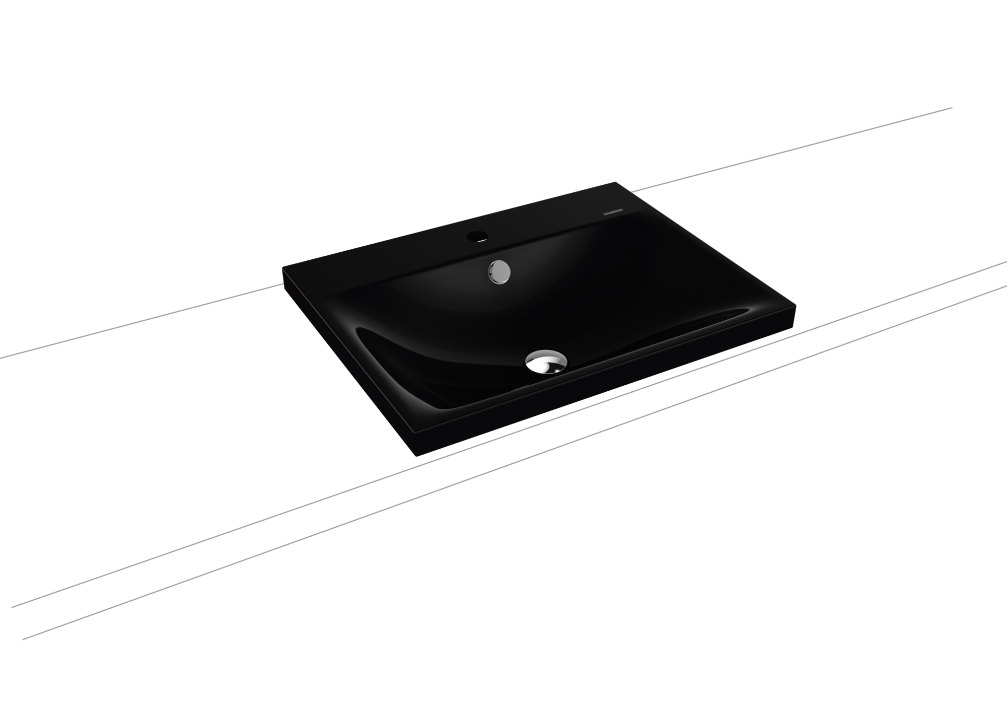 Умывальник KALDEWEI Сталь эмалированная 3040 178 черный 30403319178