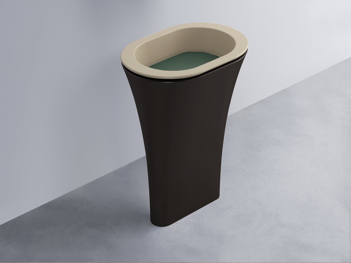 AMLA65-AV+AMPILO-MU+AMCOLO-LV Раковина Amedeo Ovale отдельностоящая cielo Enjoy + Amedeo Ceramica Cielo
