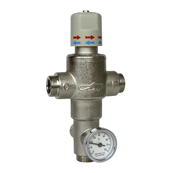 09080 Tермостатический вентиль 1“ (53л/мин.) SANELA 