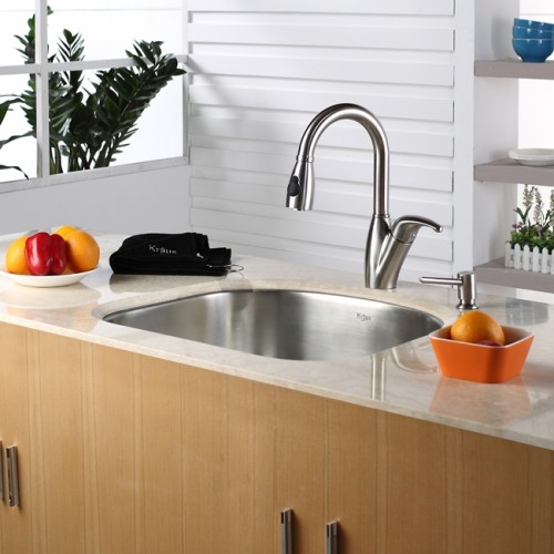 KBU10 Мойка кухонная прямоугольная Krausru  - Вид №5