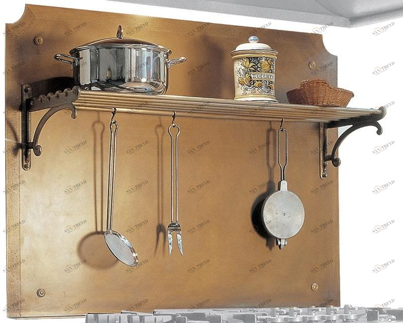 Officine Gullo Оборудованная кухонная спинка из латуни sun-id-1360561