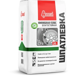 Шпаклевка полимерная Старатели Финиш Плюс влагостойкая 20 кг