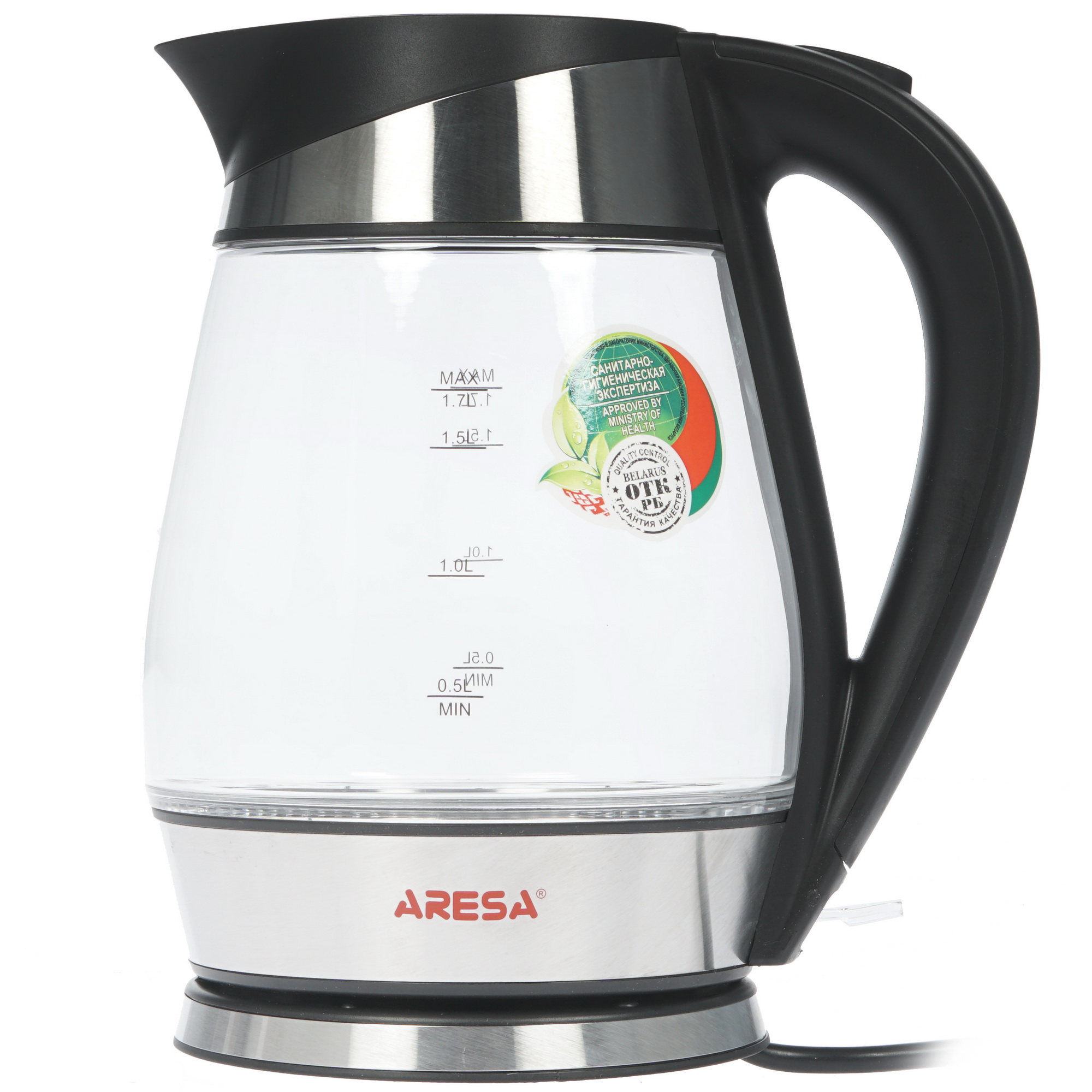 8107489 Электрочайник Aresa AR-3441 серебристый STDN-0079217