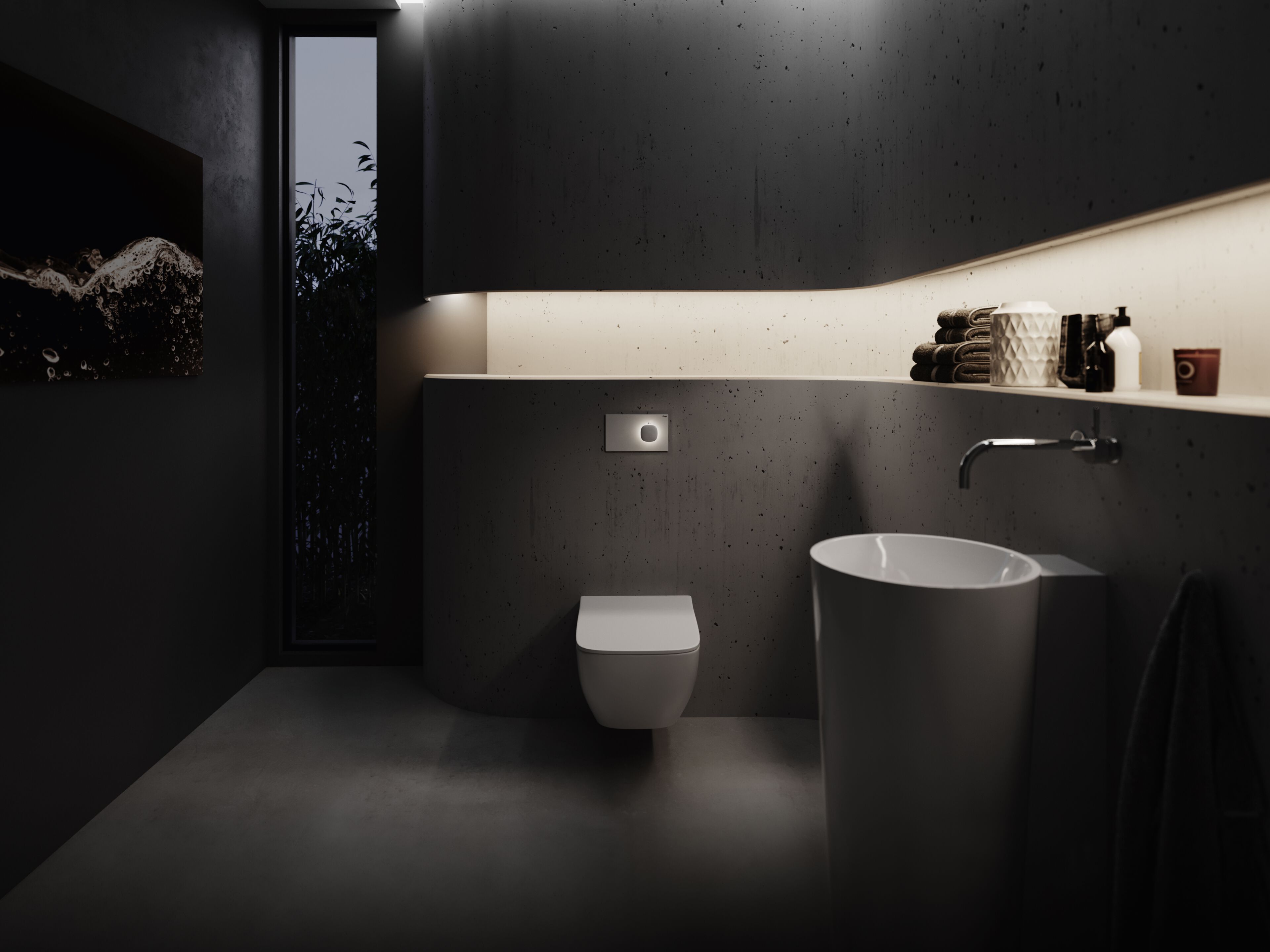 Пластиковая панель управления туалетом Viega Italia Visign ARCH-00113157 - Вид №1