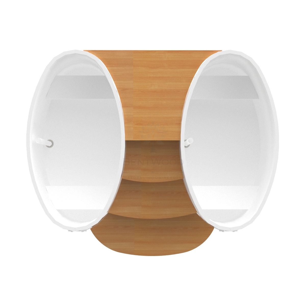 2070 Подиум на 2 купели 0,69х1,31 дуб натуральный Alyarus  - Вид №2