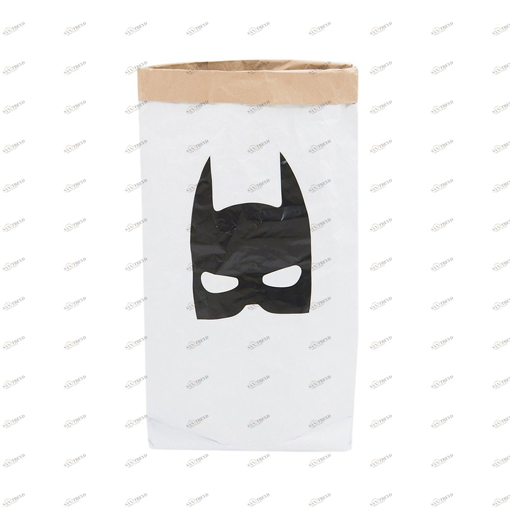Эко-мешок для игрушек Batman из крафт бумаги VAMVIGVAM  282012 Белый;черный;бежевый Santreyd 