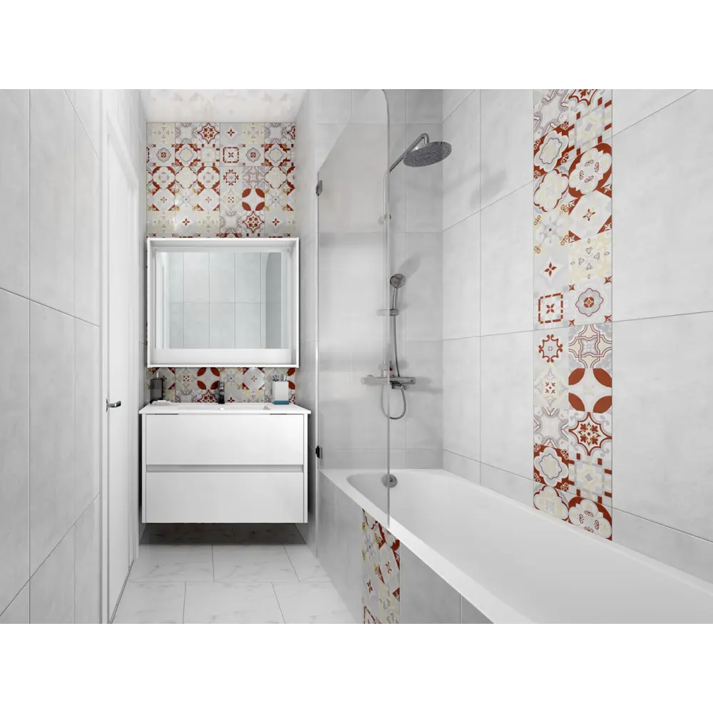 Плитка настенная Loft Grey 30х60 см 1.62 м² цвет светло-серый BELANI STLM-2148494 - Вид №4