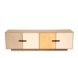 Шкаф для телевизора из фанеры с распашными дверцами