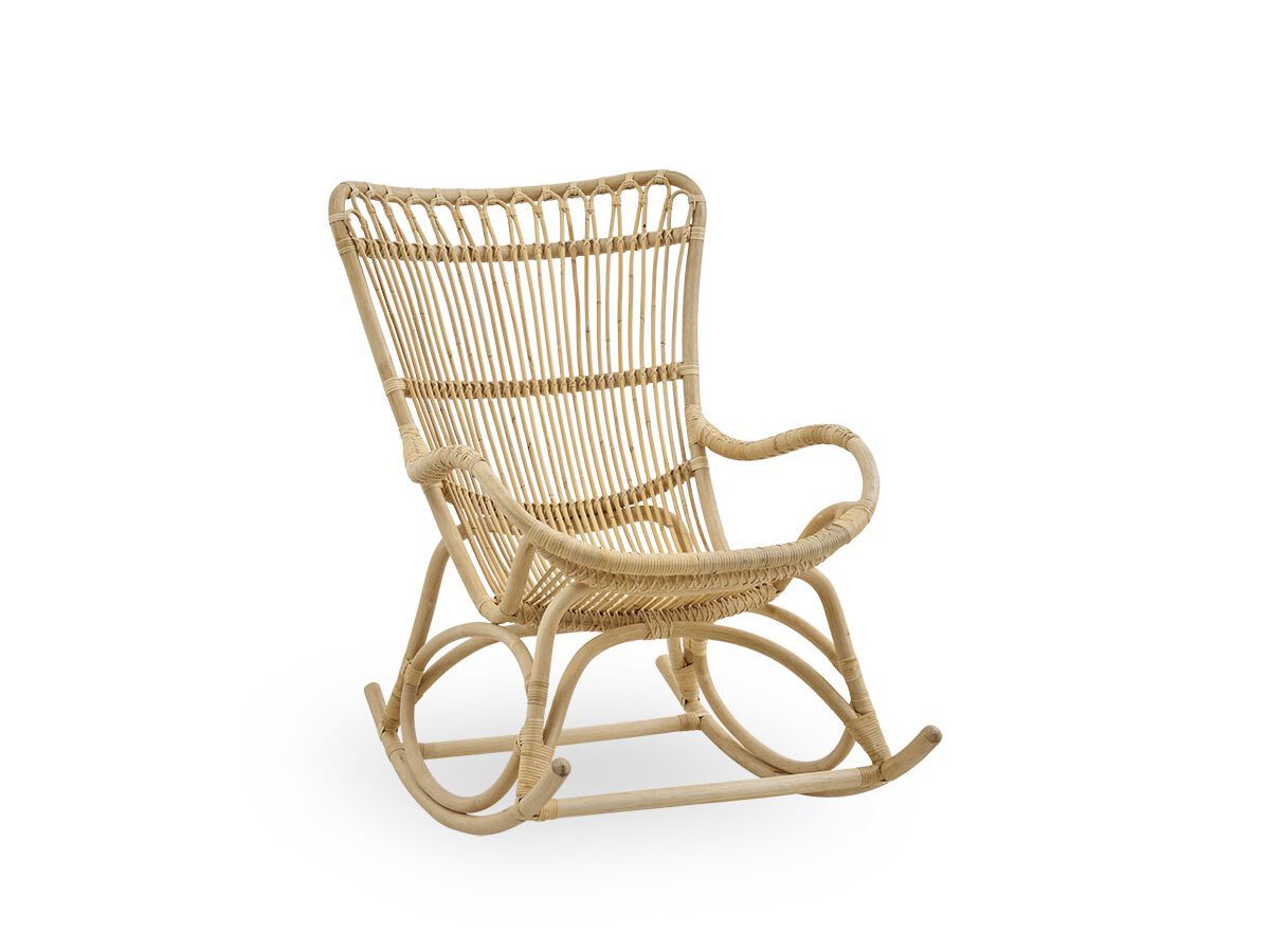 Кресло-качалка из ротанга с подлокотниками Sika Design Originals ARCH-00028085