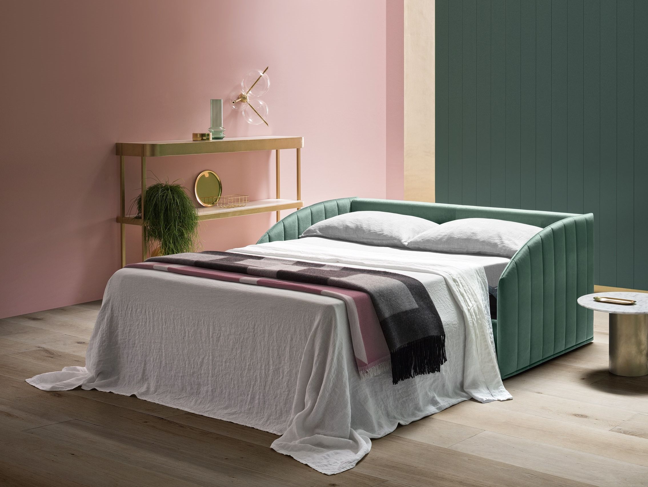 Двуспальный диван-кровать из ткани Felis Day &amp ARCH-00119211 - Вид №2