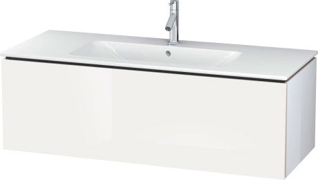 LC614300707 Тумбочка подвесная L-Cube #LC6143 1220 x 481 мм Бетонно-серый матовый декор Duravit - Вид №3