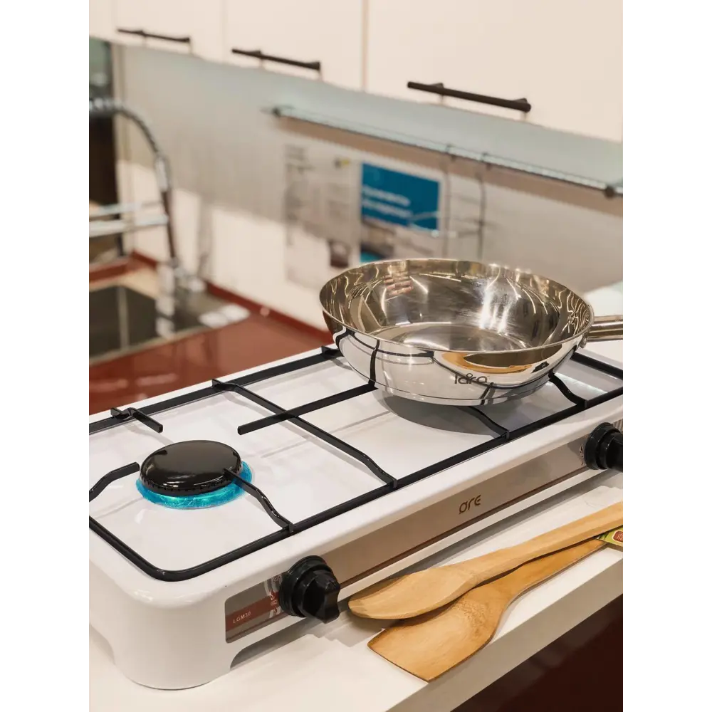 Плитка газовая ORE LGM30, 47.5 см, 2 конфорки, цвет белый STLM-2208345 - Вид №8
