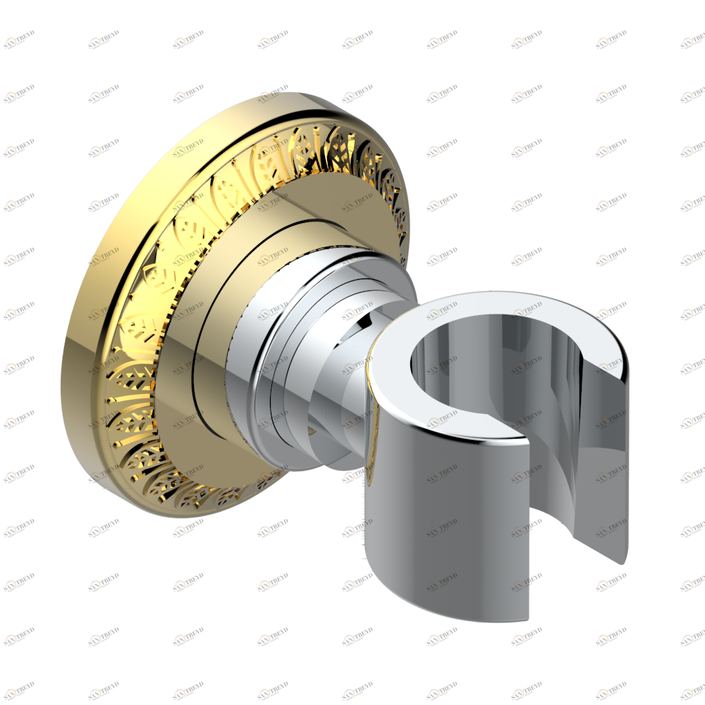 U94-53F Кронштейн стационарный встраиваемый в стену Thg-paris Malmaison cristal Хром/золото U94 53F CAT.A