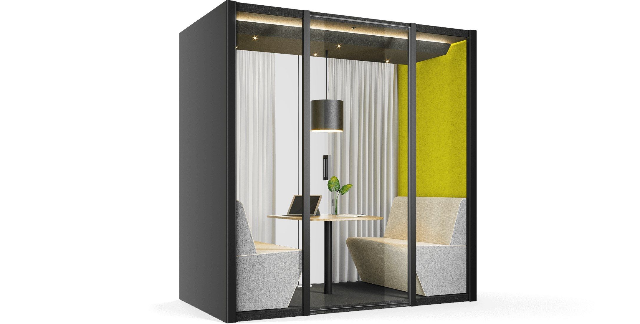 Акустическая офисная кабина со встроенным освещением Bosse Human Space ARCH-00095963 - Вид №1