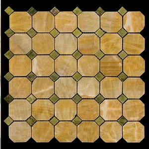 МОЗАИКА ИЗ НАТУРАЛЬНОГО КАМНЯ  M073+M068-BP NATURAL OCTAGON