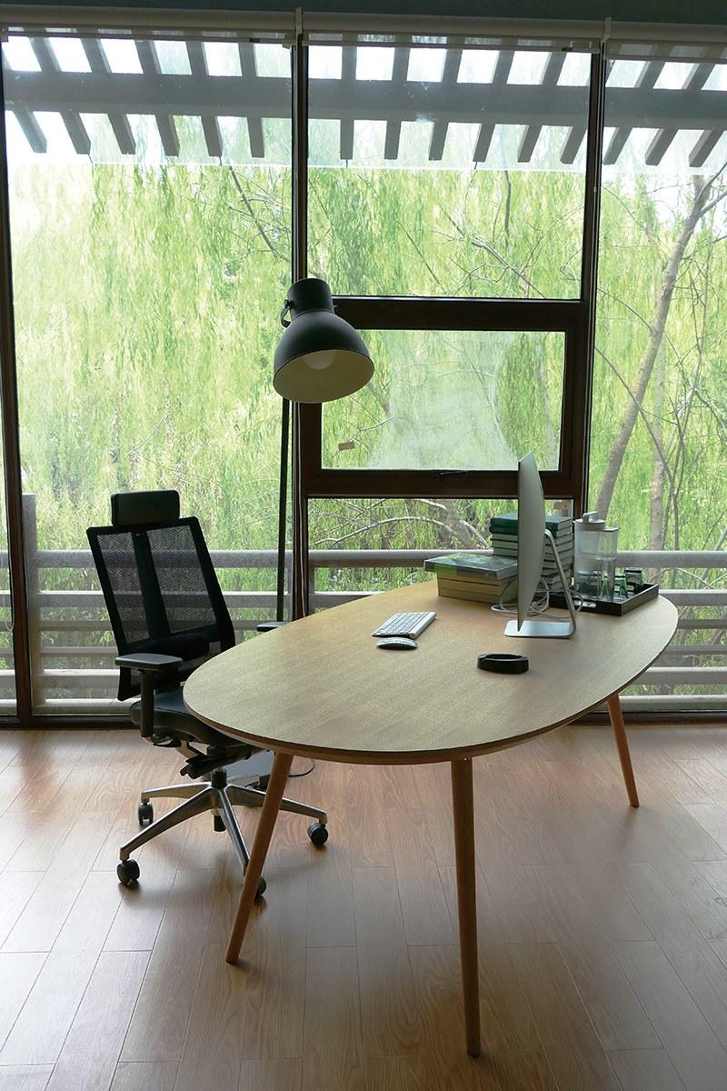 Grado Design Овальный стол из мдф и ножки из бука Flux Flx-tb-02 - Вид №3