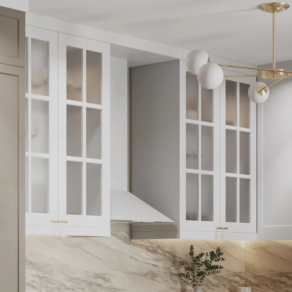 Фасад кухонный Delinia ID Ньюпорт белый матовый с филенкой 82010391 STLM-0017282 - Вид №7