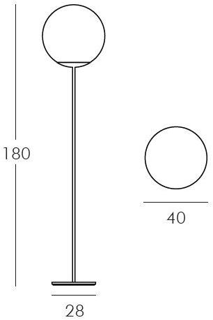 SLIDE Торшер из латуни и полиэтилена с эффектом мрамора Mineral sun-id-1401819 - Вид №7