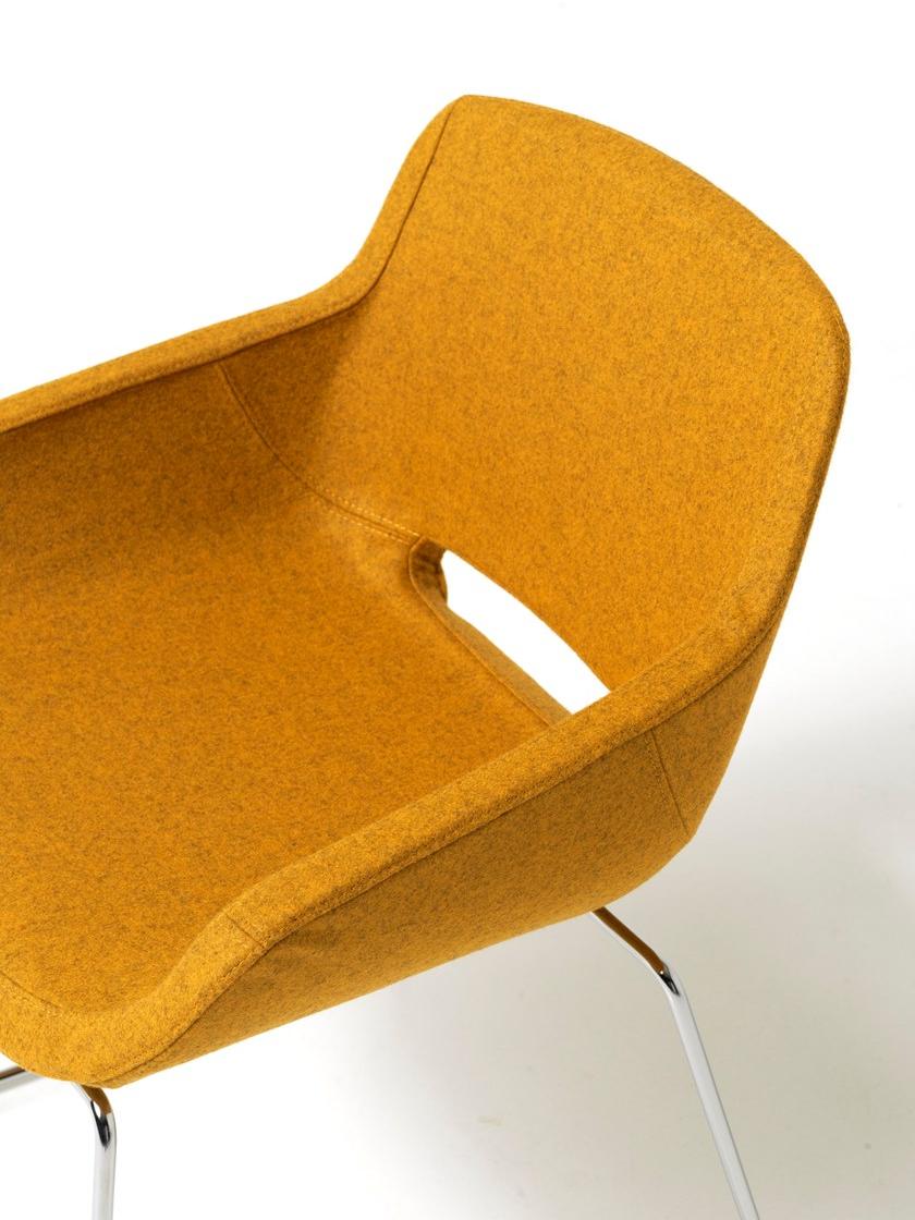 Diemme Тканевый стул на санках с подлокотниками Clea plus sun-id-1410610 - Вид №6