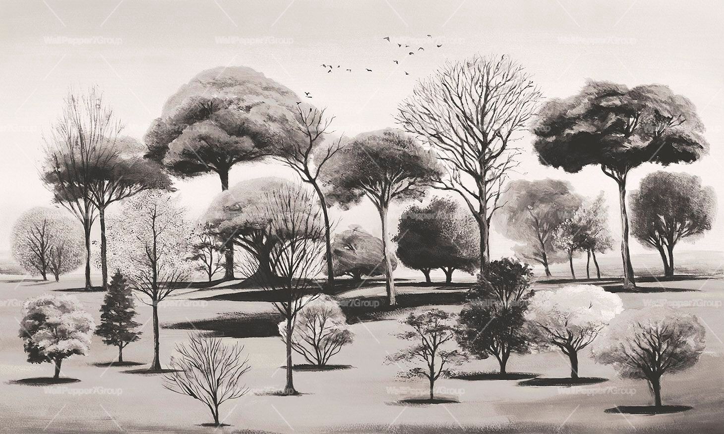 Обои из натурального ПВХ, экологически чистые, моющиеся WallPepper ARBORETO ARCH-00039484 - Вид №2