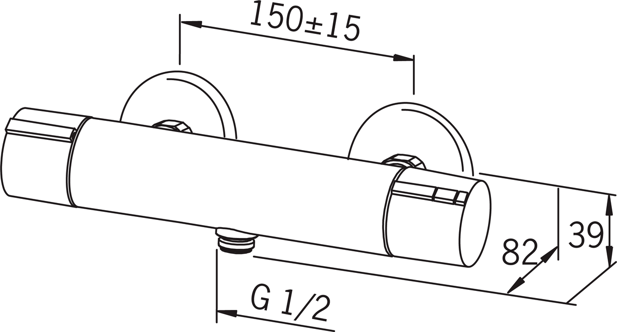 Oras 2870U Смеситель для душа 2870U Cubista Хром  - Вид №3