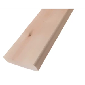 Полок сращенный 26х90х1200 мм Липа AB прямой с фаской угла
